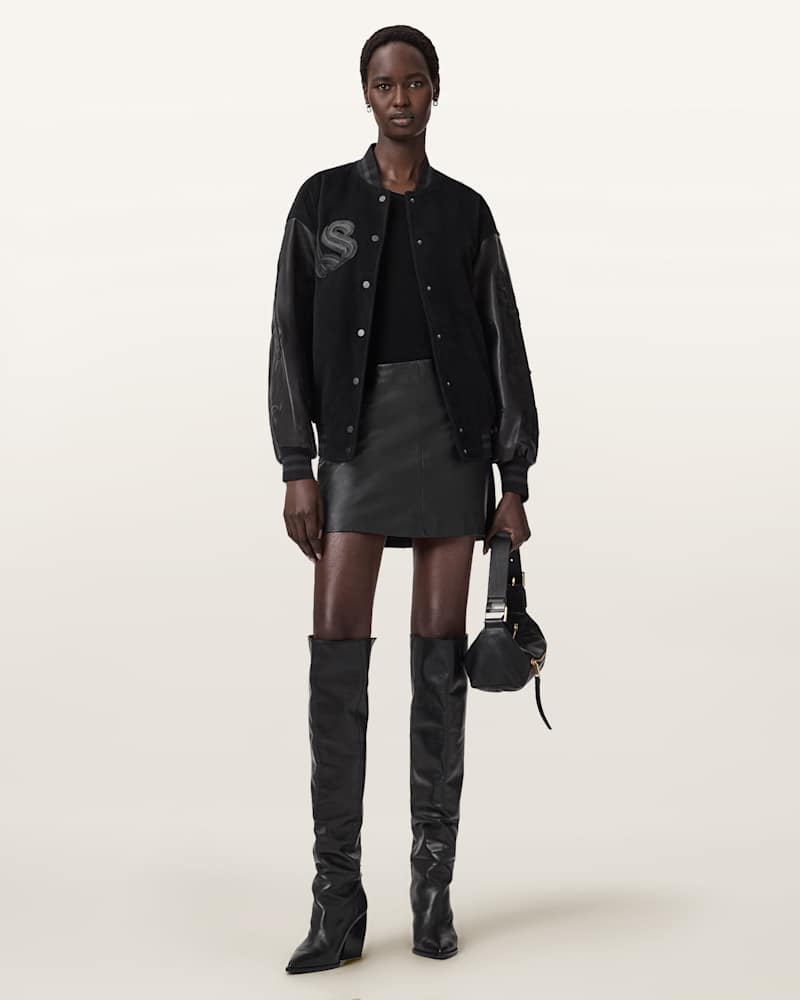 Argon Leather Varsity Leather Jacket