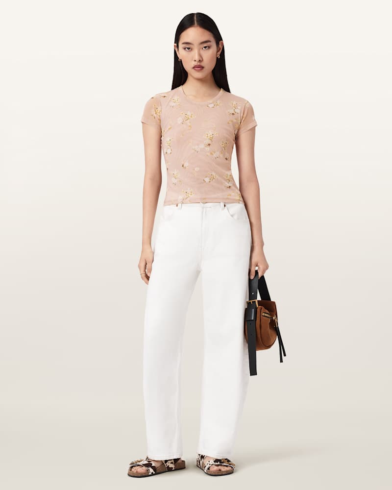 Ellie Mesh Floral T-Shirt