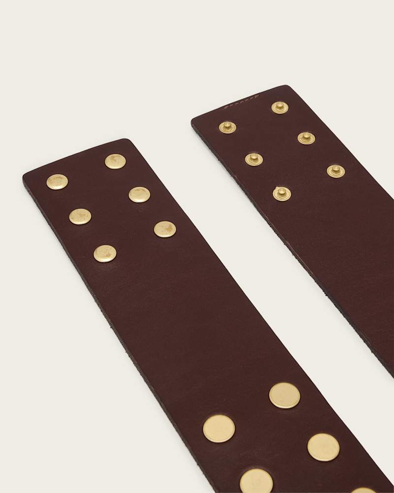 Rio Studded Leather Waist Belt