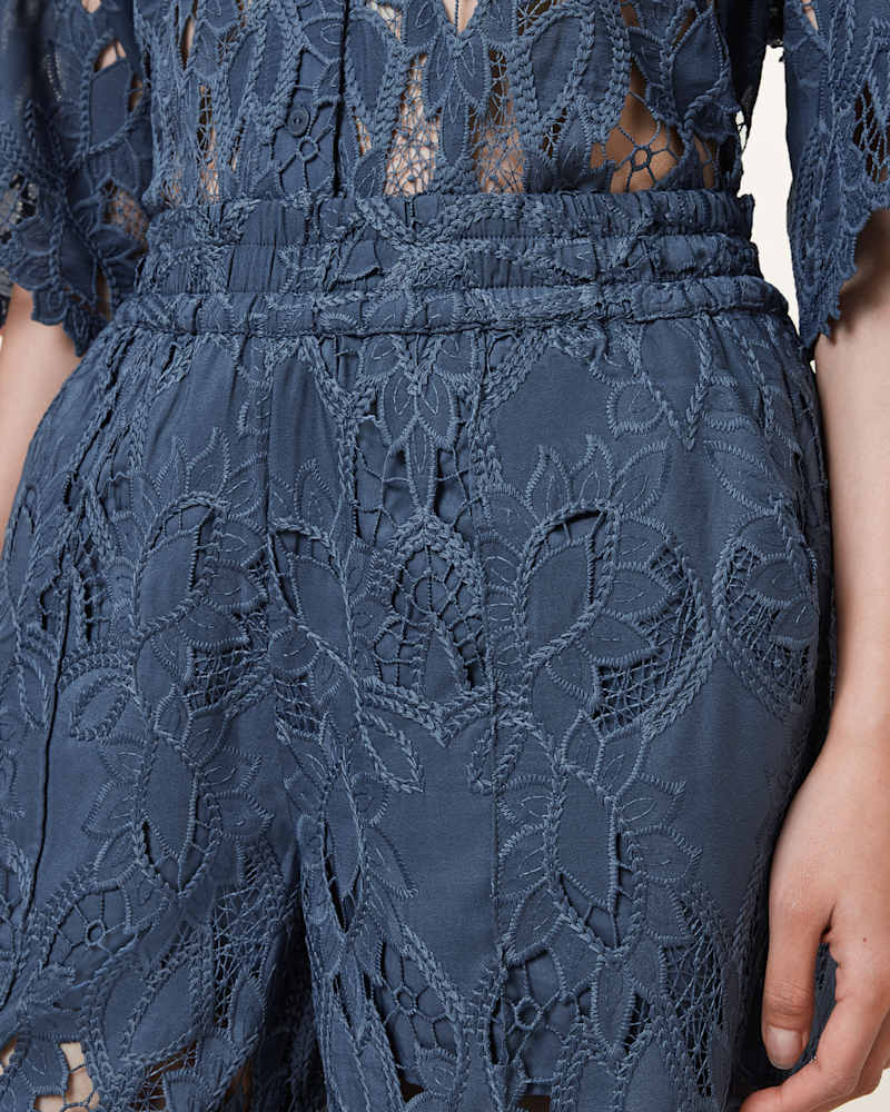 Charli Embroidered Straight Fit Trousers