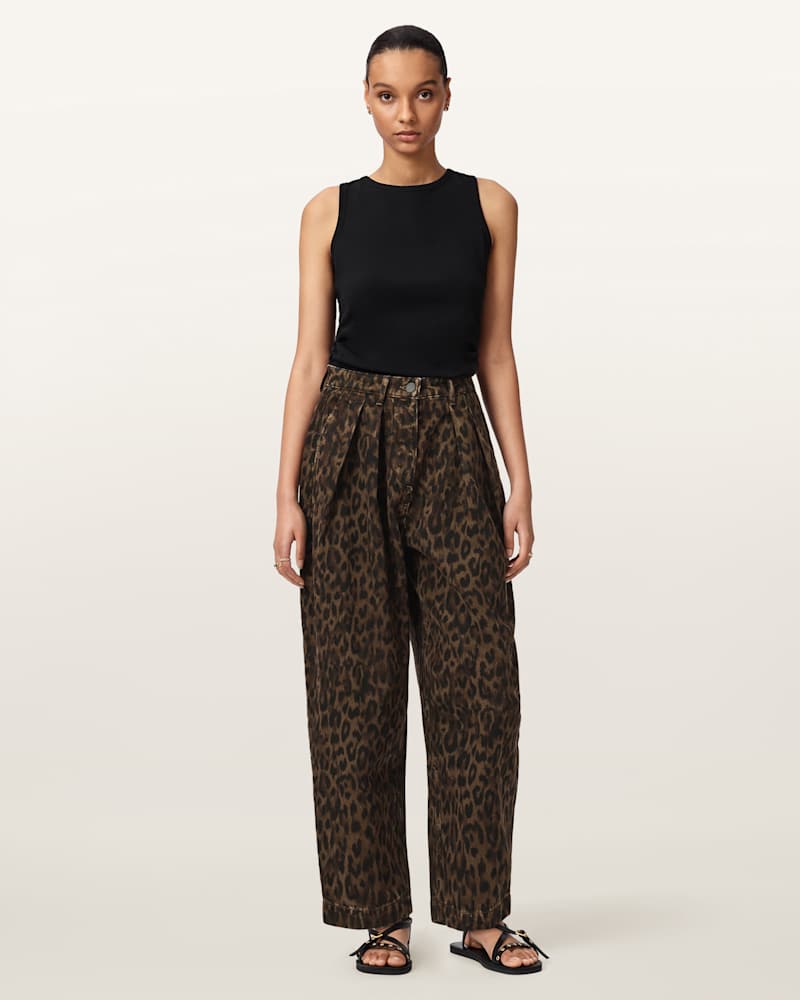 Becca Barrel Leg Denim Trousers