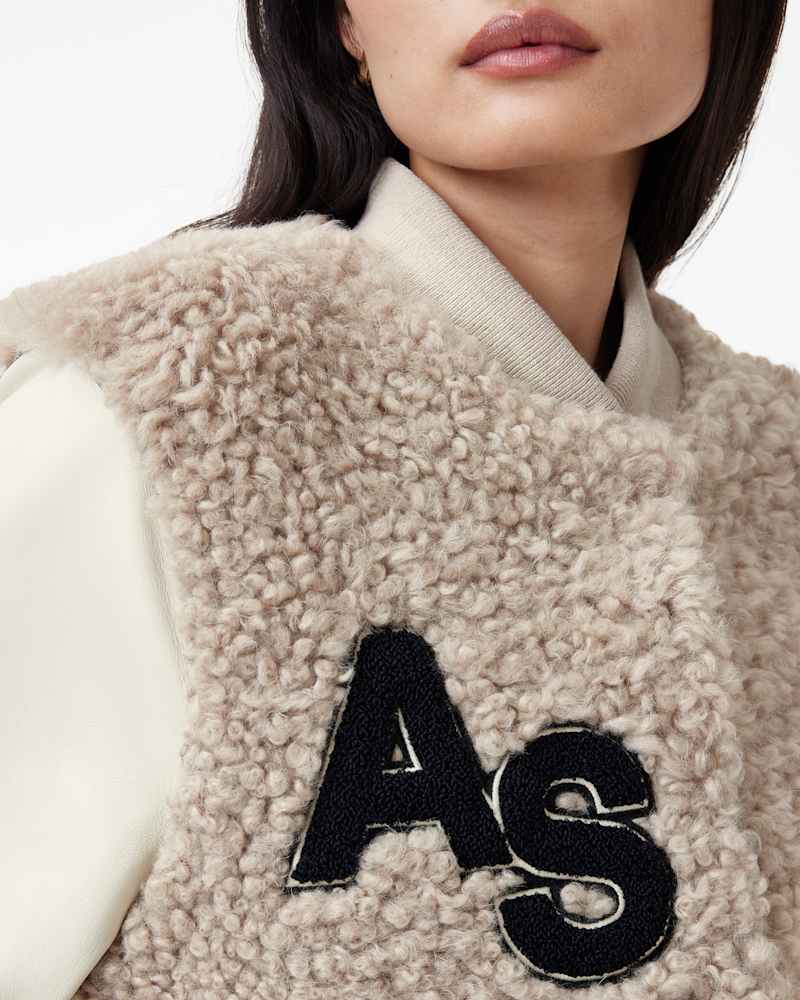 Valerie Shearling Patch Jacket