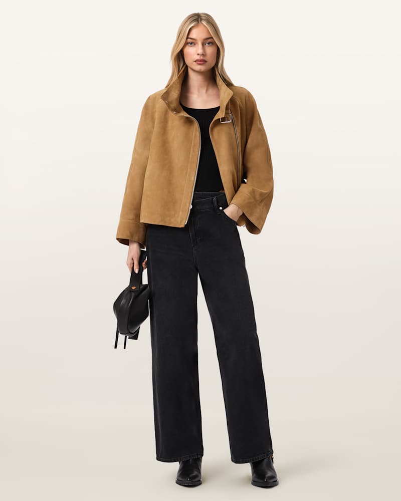 Rhodes Relaxed Fit Suede Jacket