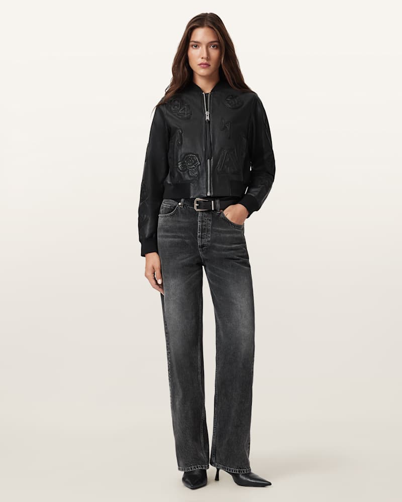 Orten 94 Leather Bomber Jacket