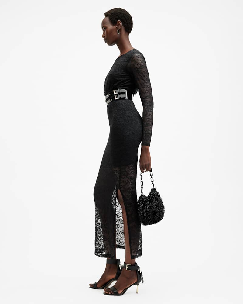 Edana Lace Bodycon Midi Dress