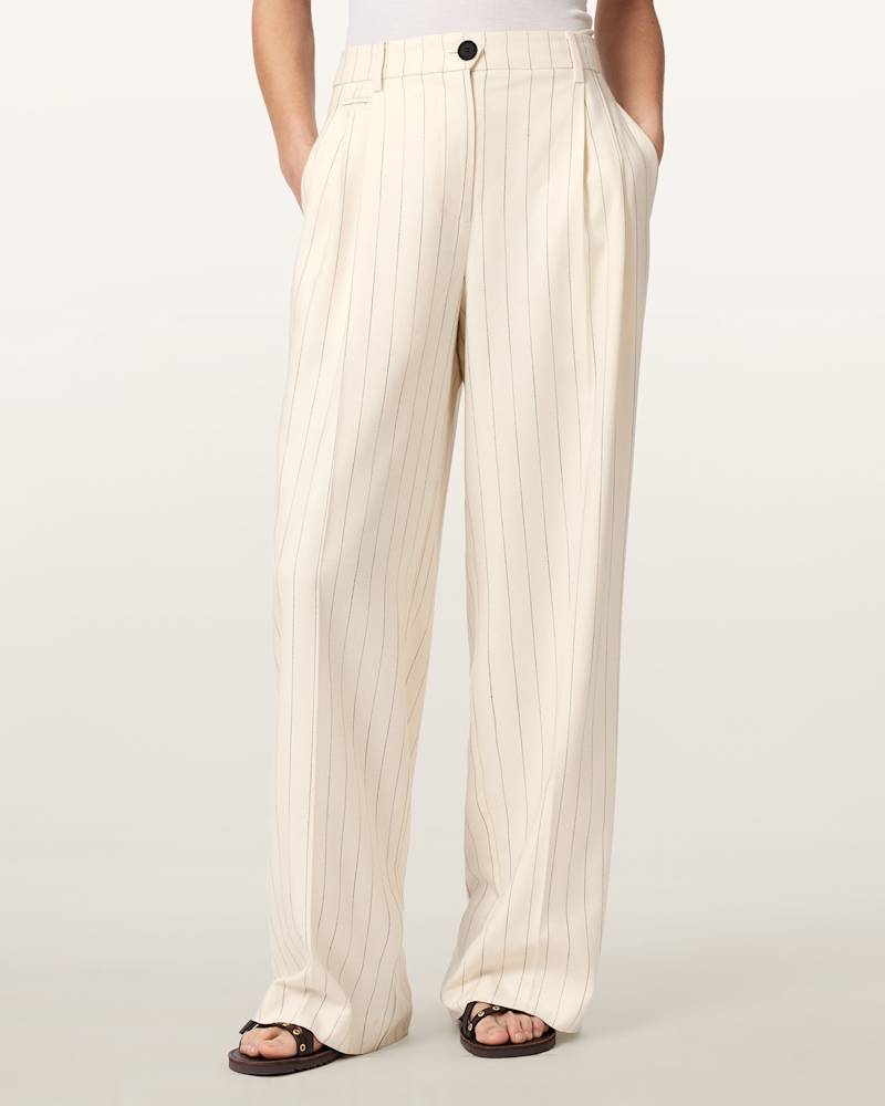 Olga Wide Leg Pleated Trousers