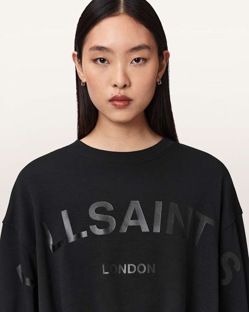 Biggy Logo Print Cropped Sweatshirt