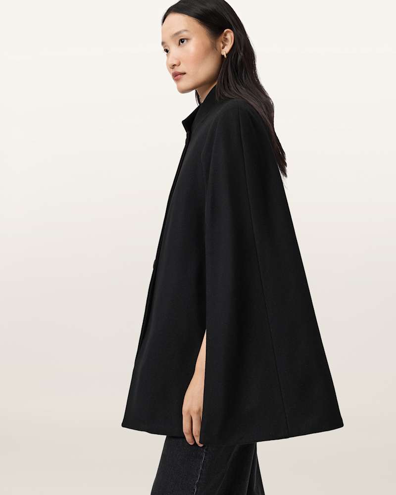 Lunis Wool Cape Coat