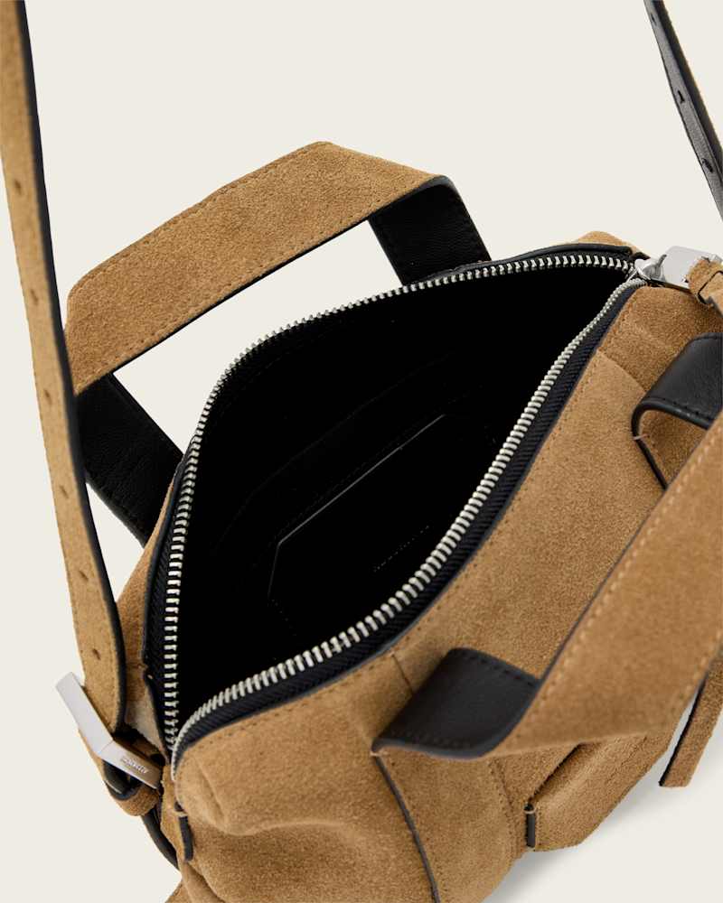 Ares Compact Suede Crossbody