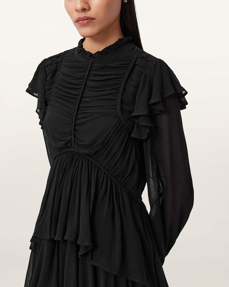 Leila Frill Maxi Dress