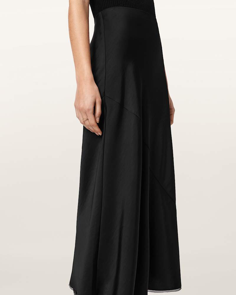 Darya Bias Cut Maxi Skirt