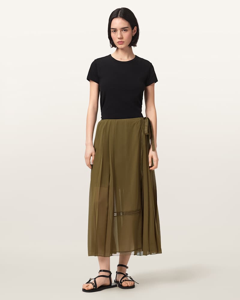 Clover Wrap Maxi Skirt