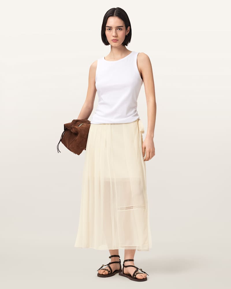 Clover Wrap Maxi Skirt