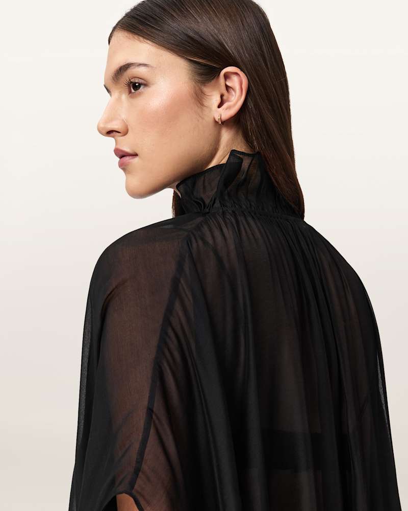 Sez Tulle Oversized Cape