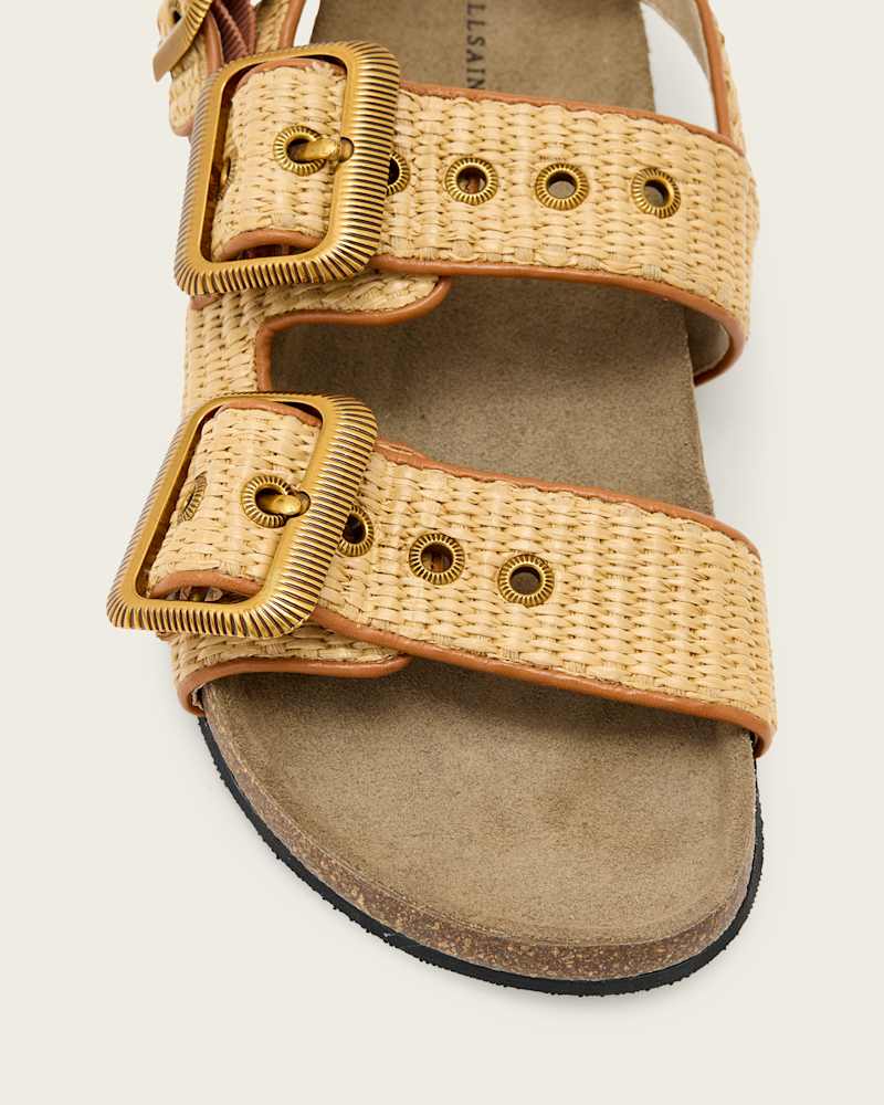Staffa Raffia Buckle Sandals