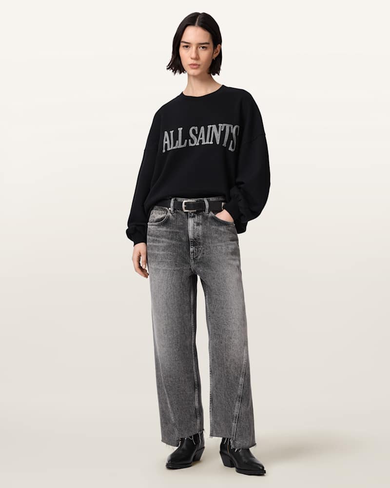Dash Lila Oversized Embroidered Sweatshirt