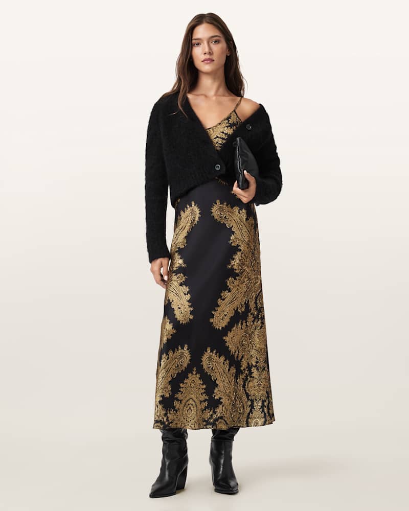 Bryony Paisley Slip Dress