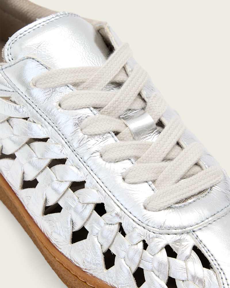 Velma Leather Woven Trainers