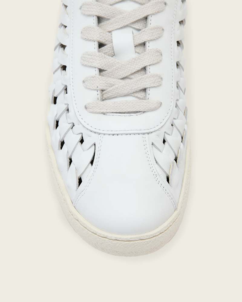 Velma Leather Woven Trainers