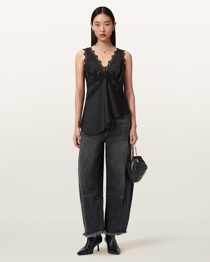 Ilka Lace Trim Cami Top