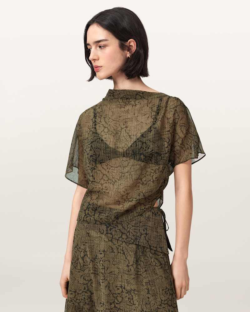 Sali Cropped Mesh Top