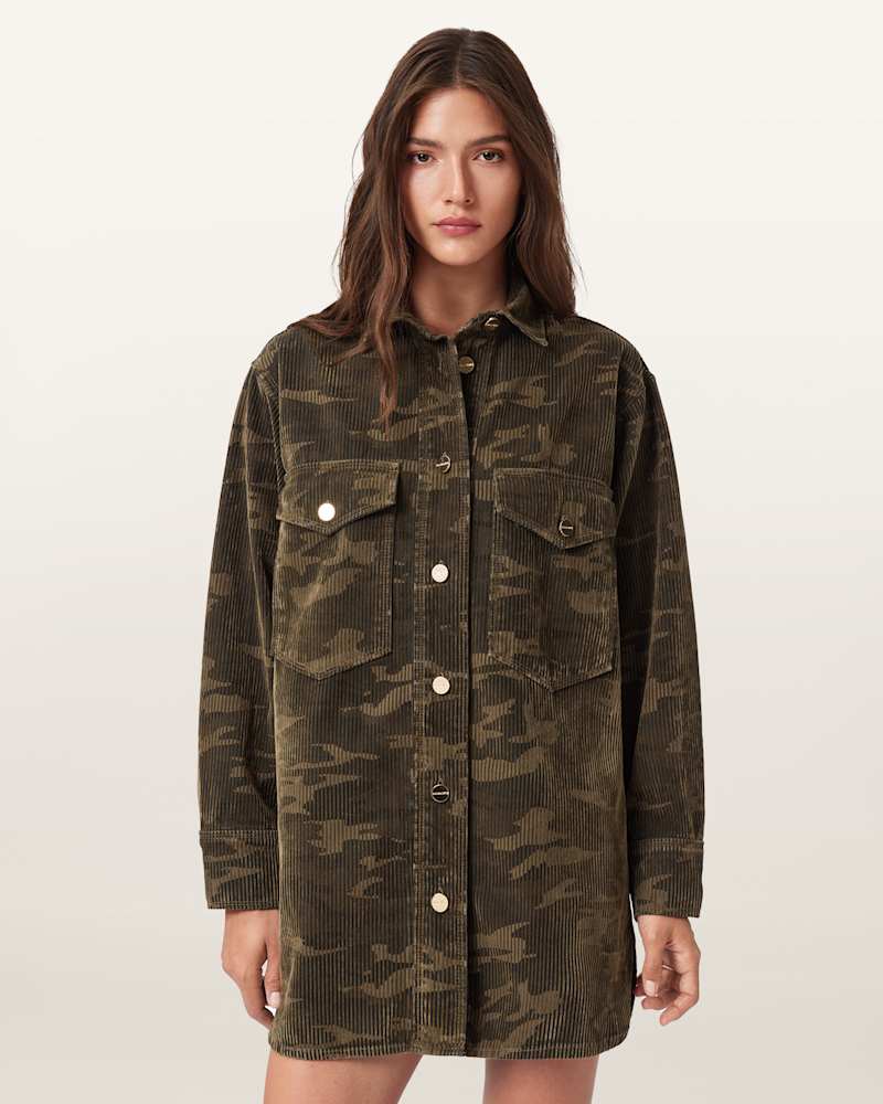 Faye Flocked Oversized Dress