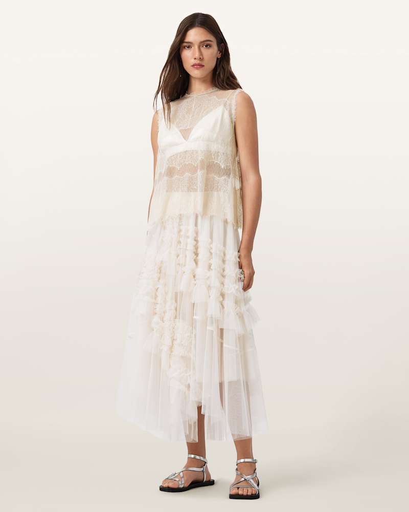 Clara Lace Trim Sleeveless Top