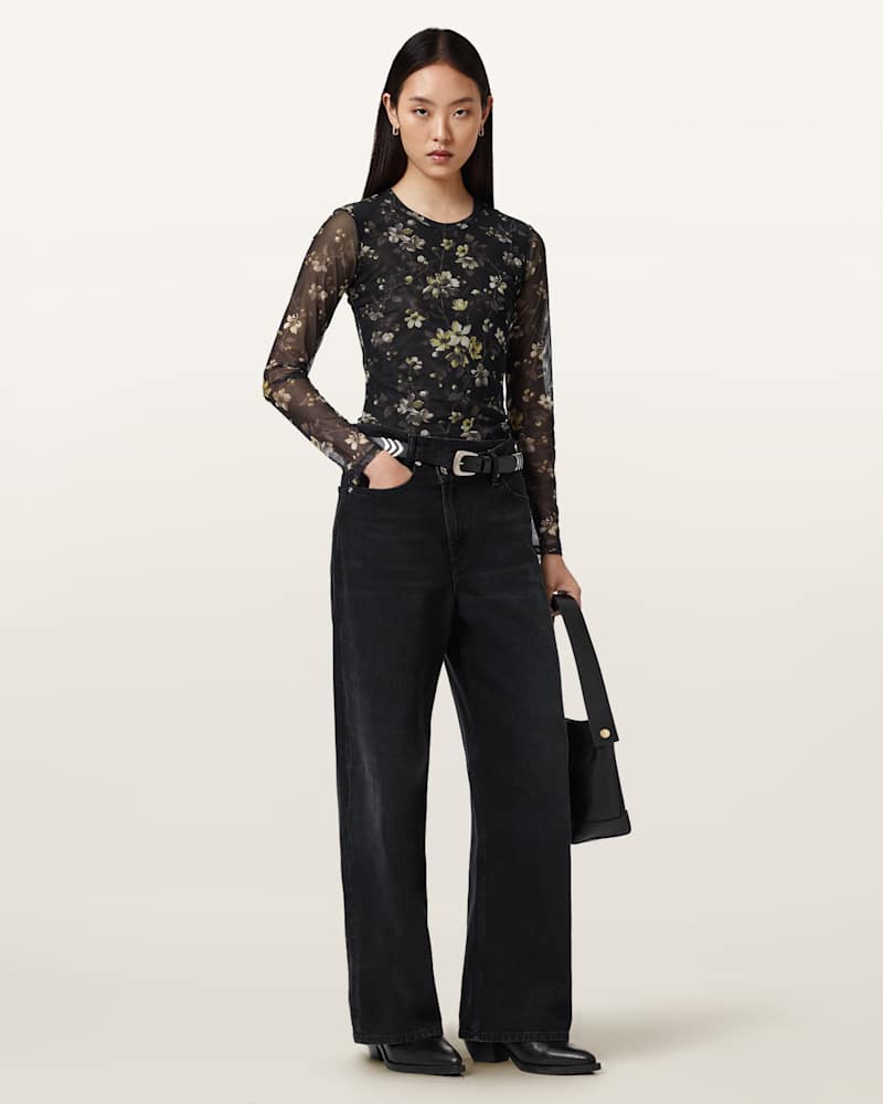 Ellie Mesh Long Sleeve T-Shirt