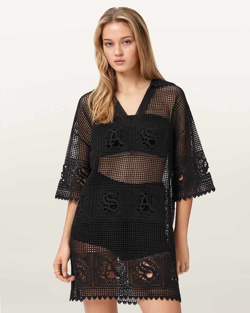 Kyra Open Knit Mini Dress