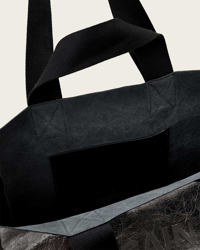 Izzy Metallic Leather Tote Bag