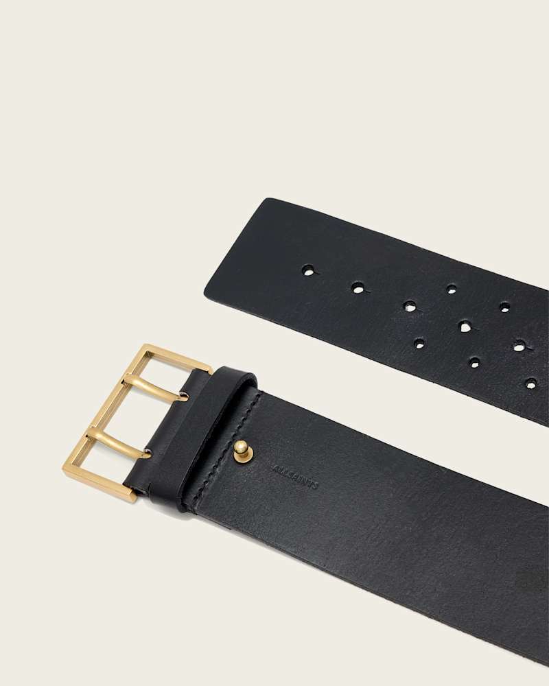 Lou Wide Leather Belt