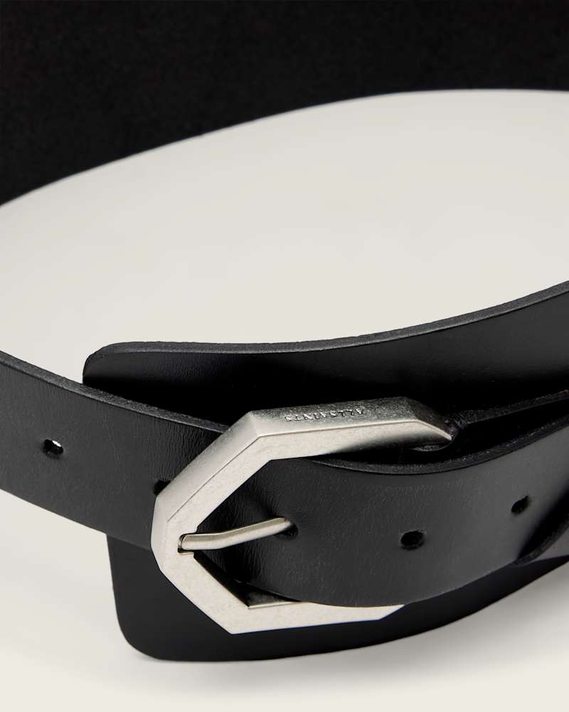 Jade Tapered Leather Belt