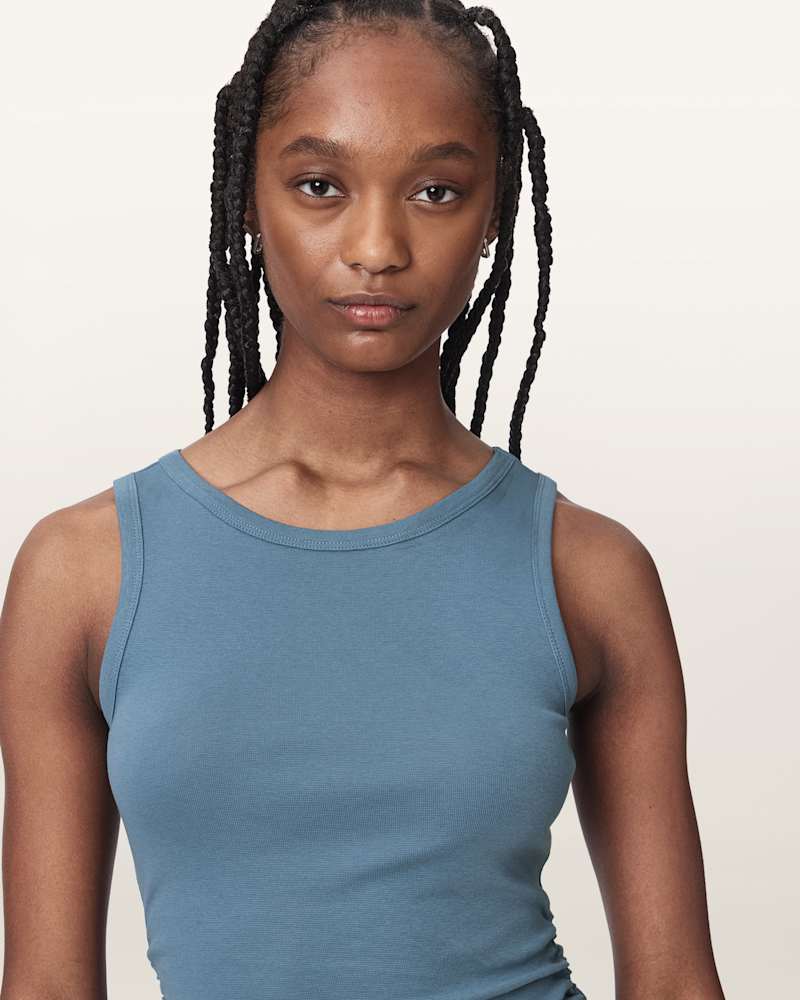 Katarina Boat Neck Slim Fit Tank Top