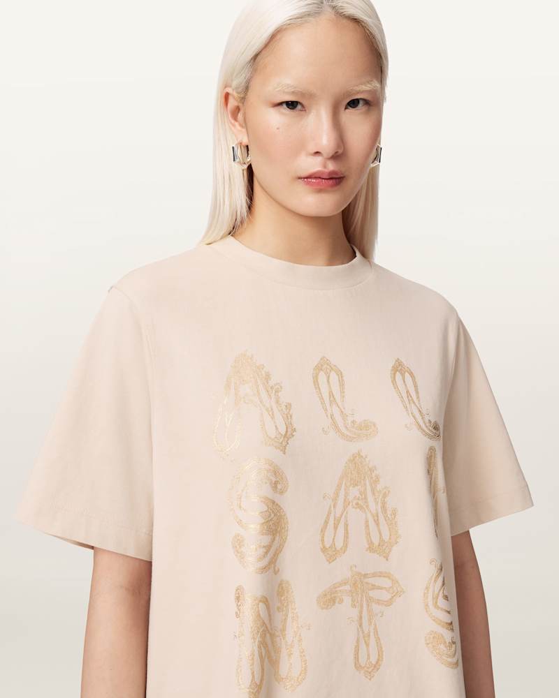 Ella Lisa Boxy Embellished T-Shirt 