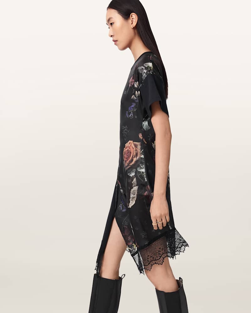 Lana Lace Floral Mini Dress