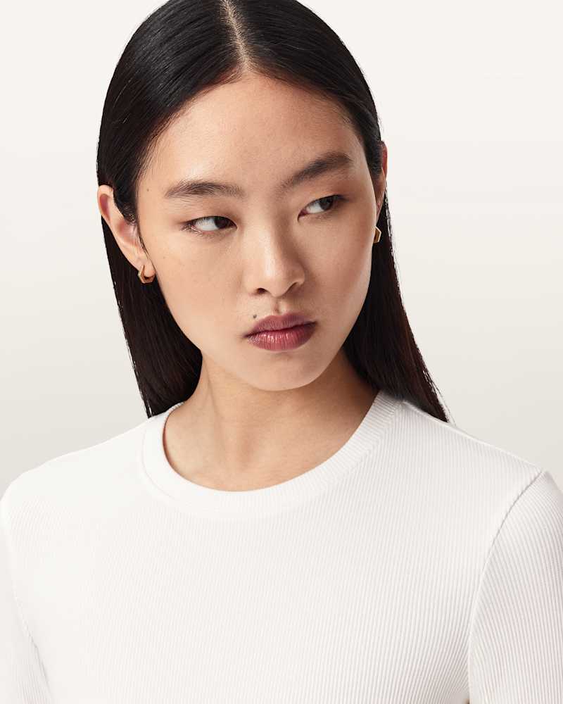 Elena Long Sleeve Cotton T-Shirt