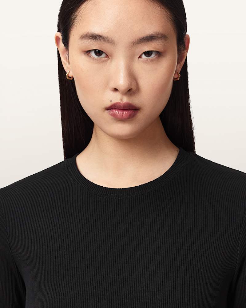 Elena Long Sleeve Cotton T-Shirt