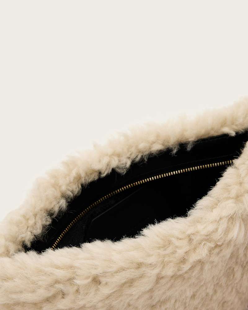 Bettina Shearling Clutch Bag