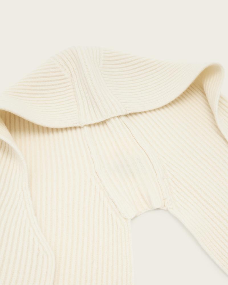 Wren Hooded Wool Scarf