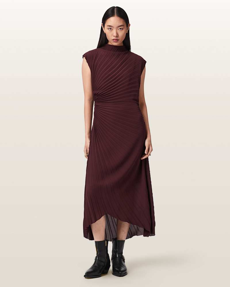 Rayanna Pleated Midi Dress