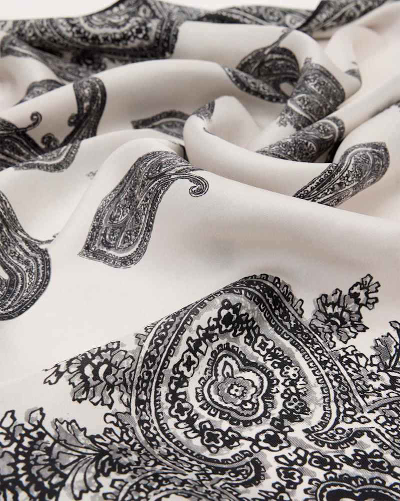 Zora Paisley Square Scarf