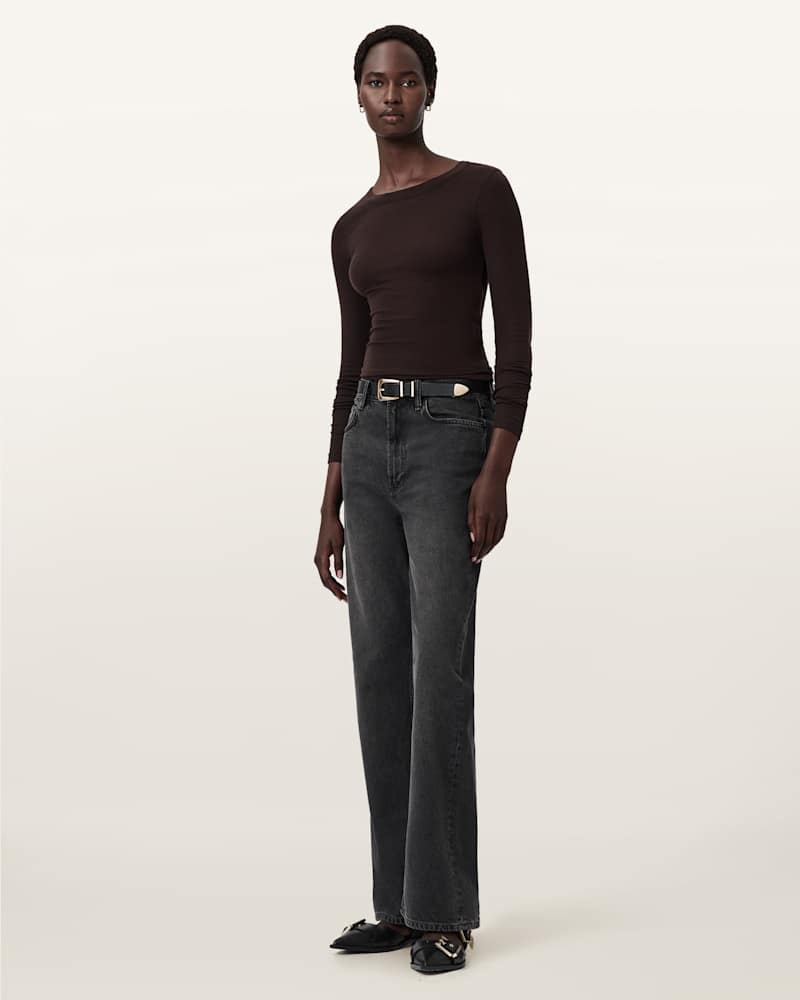 Rina Long Sleeve Crew Neck T-Shirt