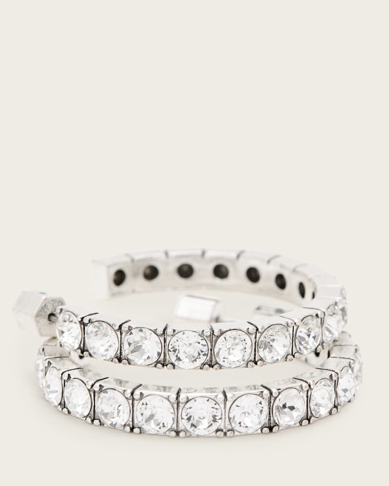 Gia Crystal Hoop Earrings