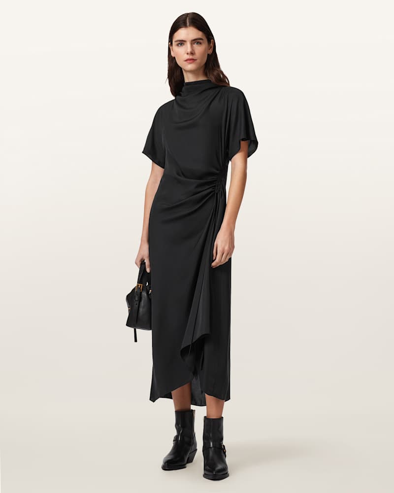 Rosie Silk Blend Midi Dress