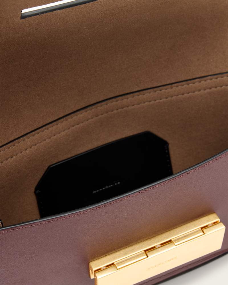 Etta Leather Satchel Crossbody Bag