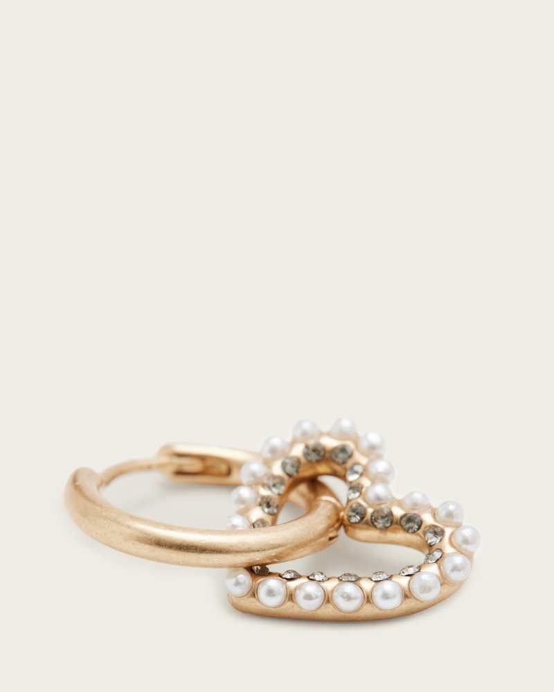 Vida Heart Beaded Hoop Earrings