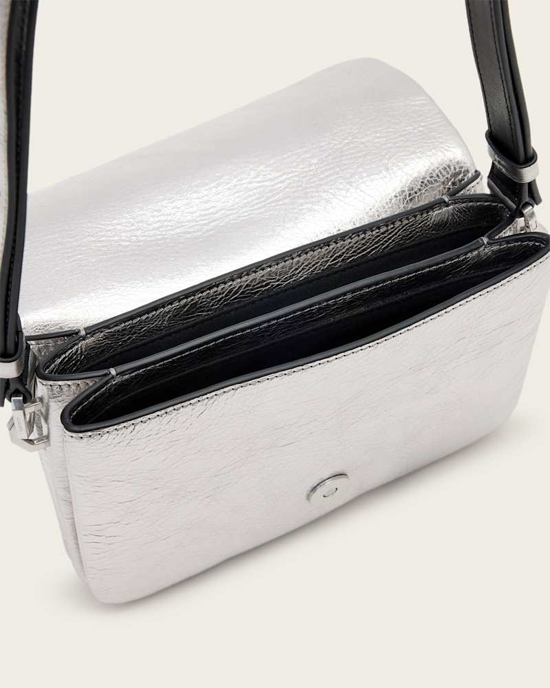 Jupiter Metallic Leather Crossbody Bag
