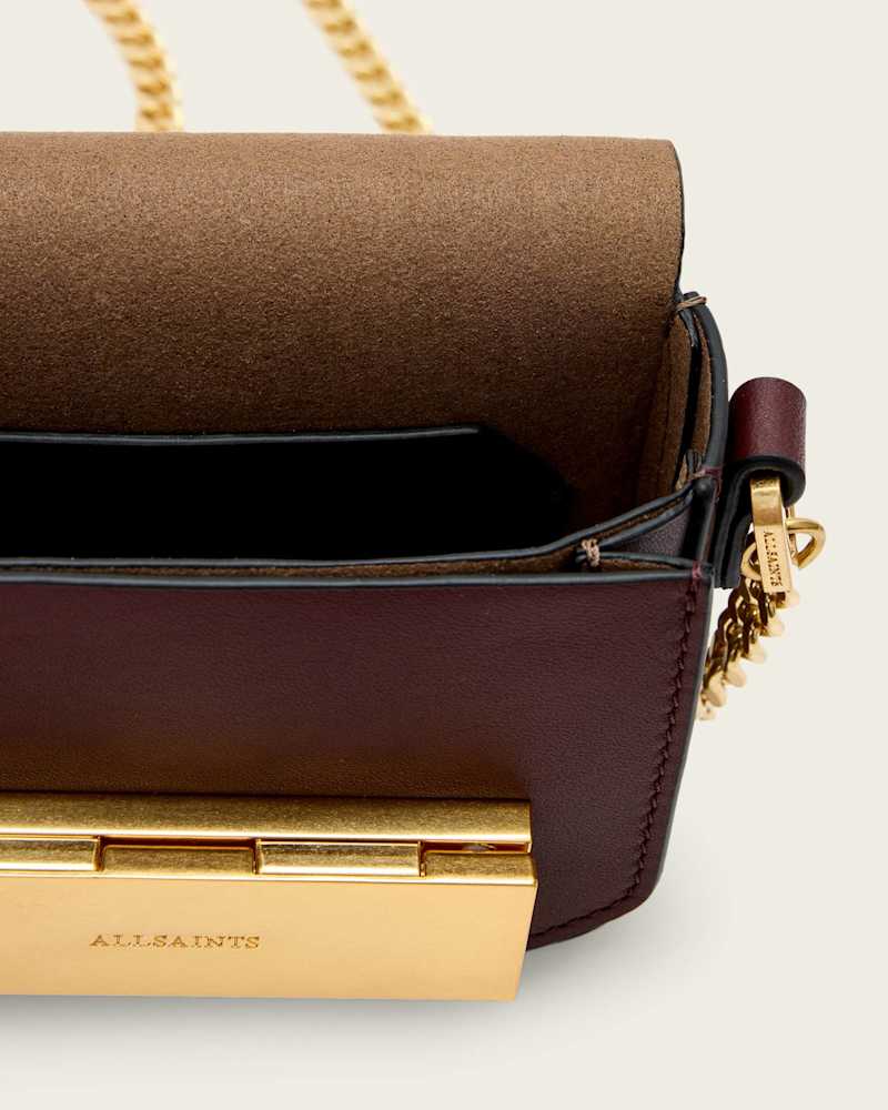 Etta Leather Chain Crossbody Bag