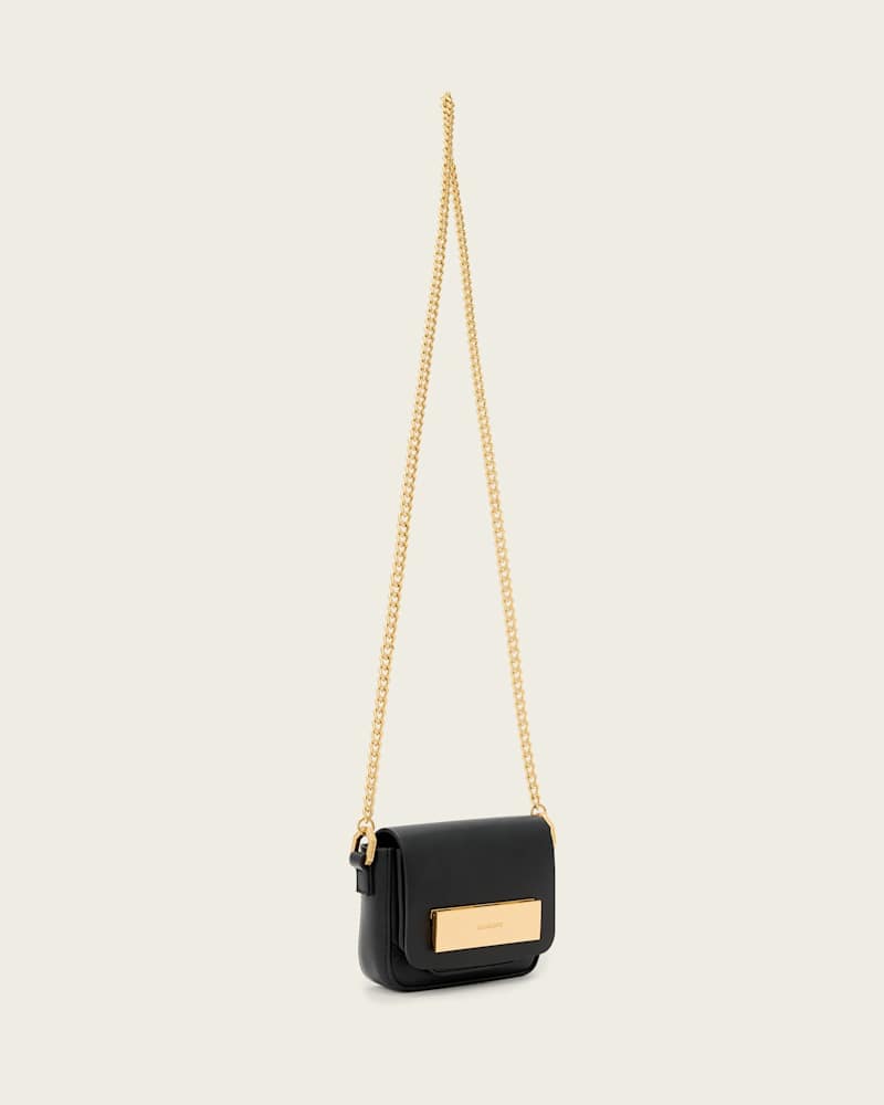 Etta Leather Chain Crossbody Bag