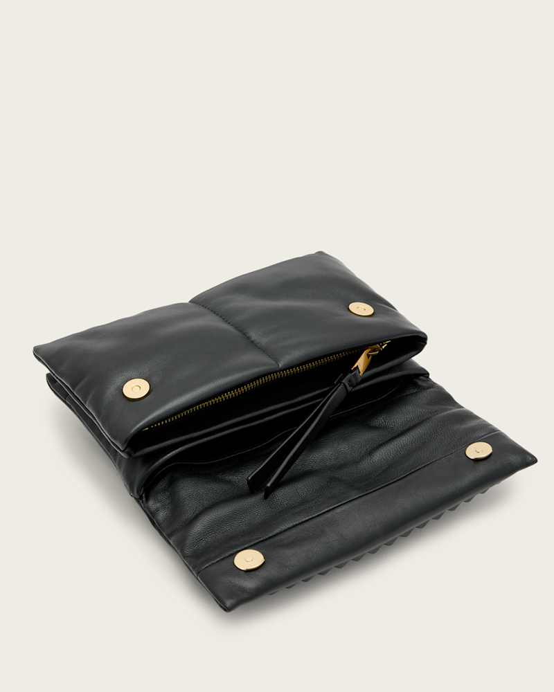 Ezra Leather Studded Crossbody Bag